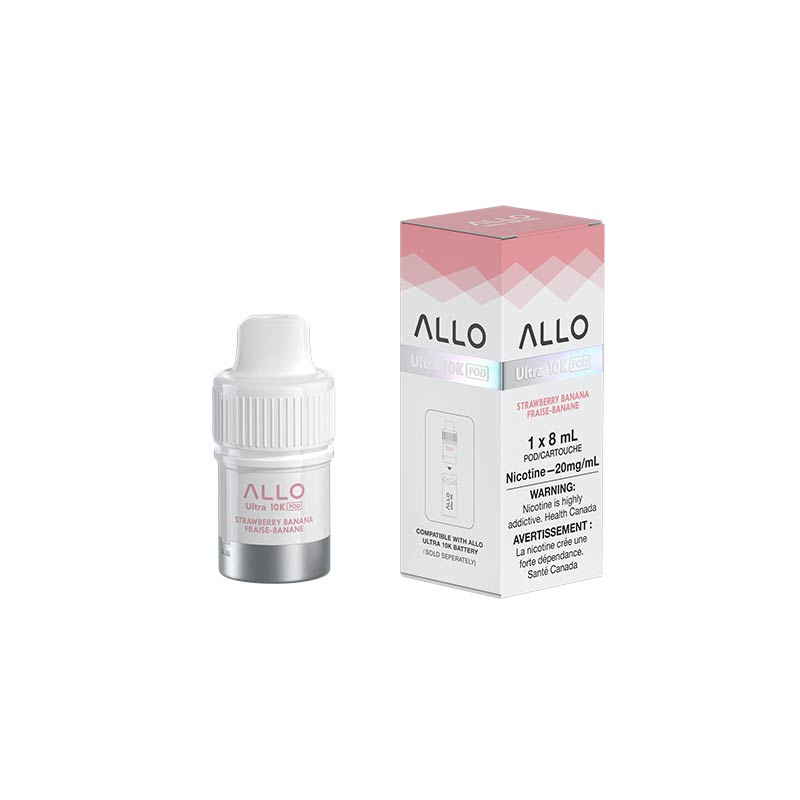ALLO Ultra 10K Pod - Strawberry Banana - Bay Vape