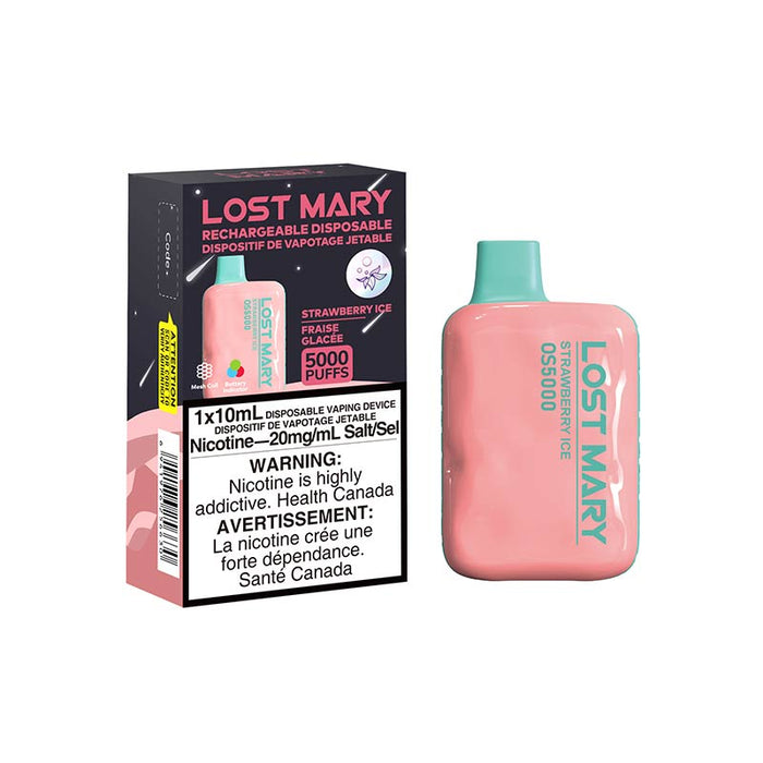 Lost Mary OS5000 Jetable - Glace à la Fraise