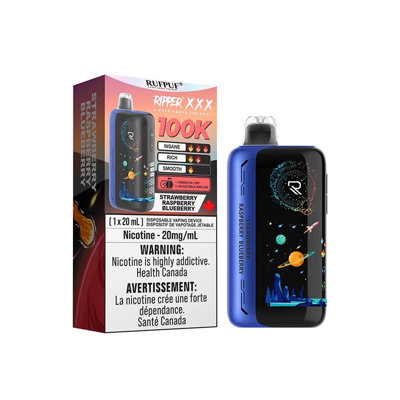 Ripper XXX 100K Disposable - Strawberry Raspberry Blueberry