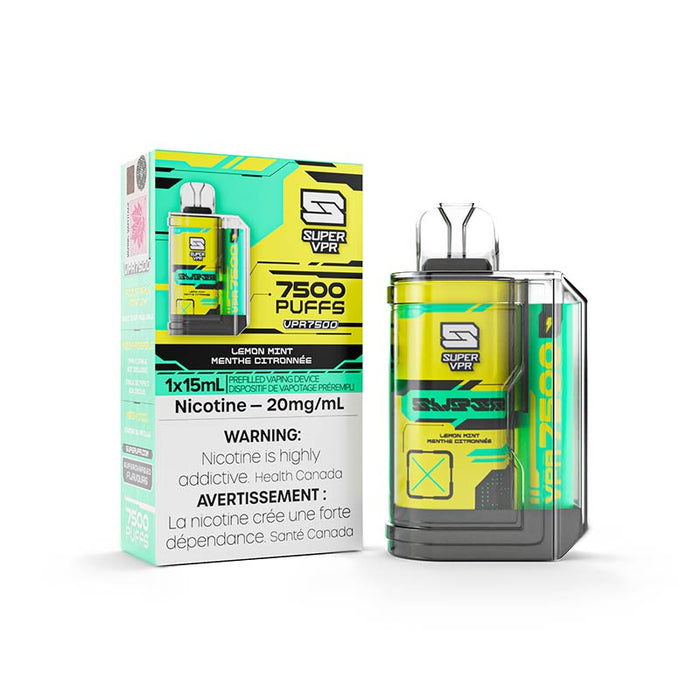 Super VPR 7500 Disposable - Lemon Mint
