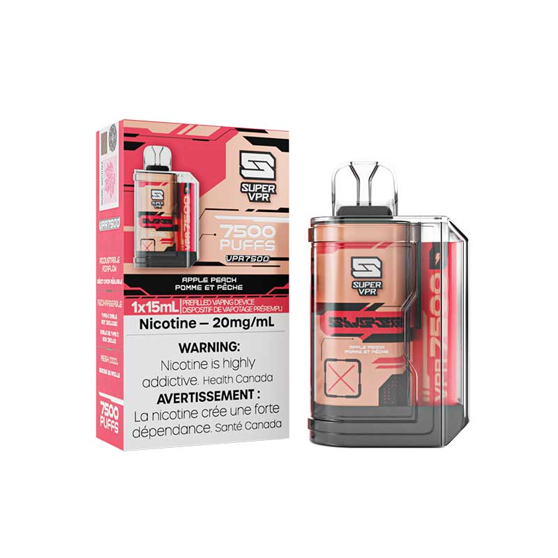 Super VPR 7500 Disposable - Apple Peach - Bay Vape Canada