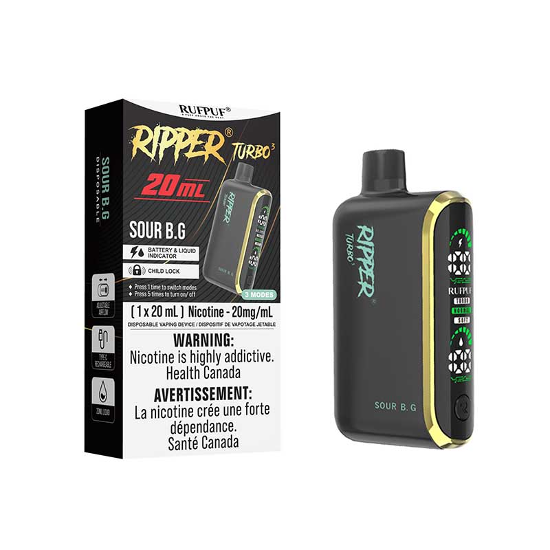 Ripper Turbo 3 30K Disposable - Sour B. G. (ON)