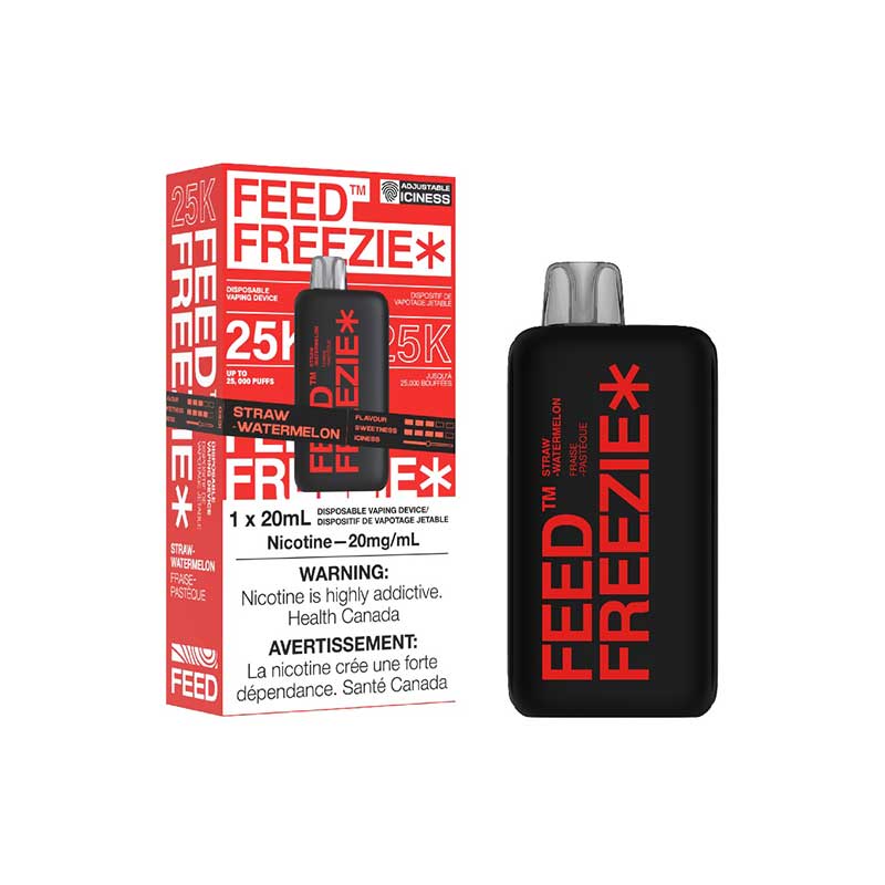 FEED Freezie 25K Disposable - Straw-Watermelon - Bay Vape Canada