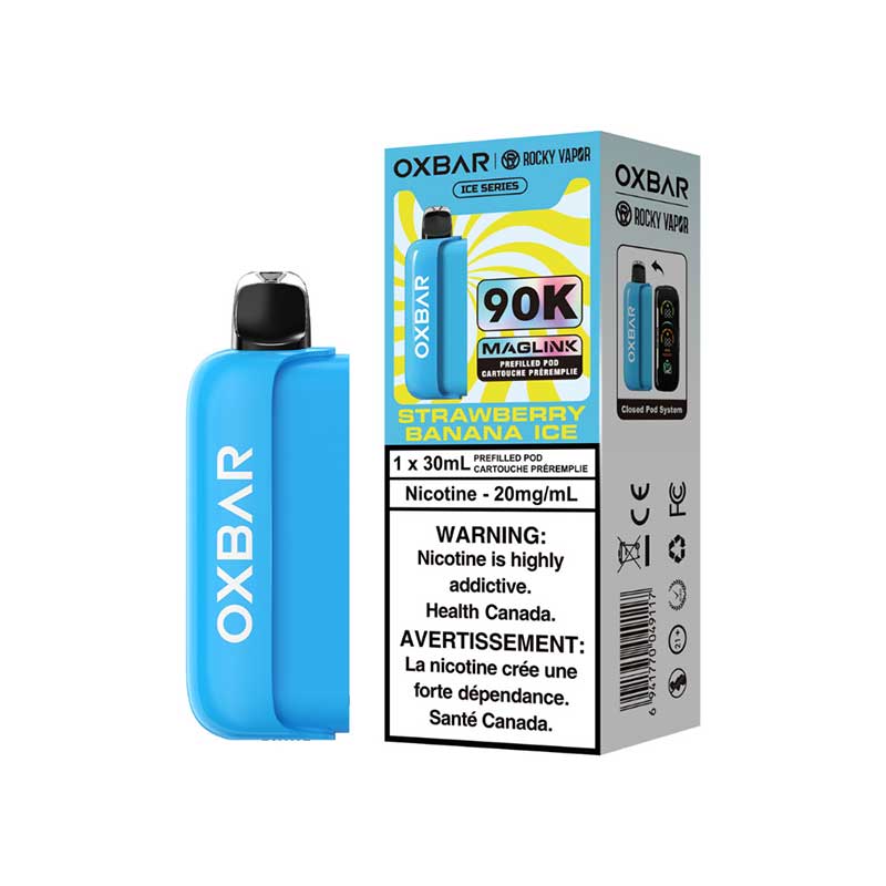 Oxbar Maglink Pre-Filled Pod - Ice Series - Strawberry Banana Ice - Bay Vape