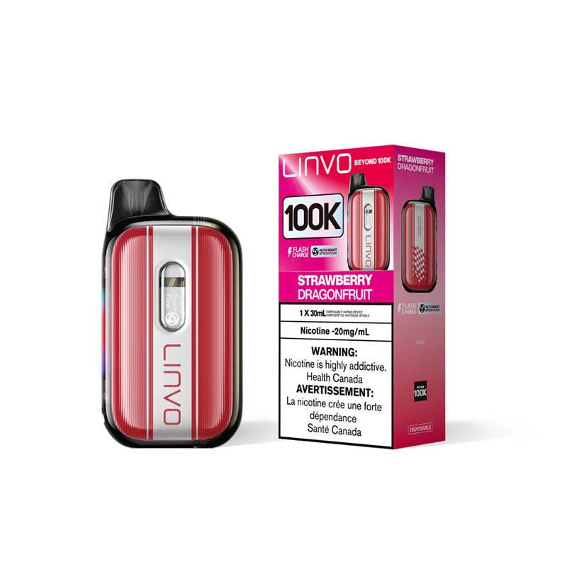 LINVO Beyond 100K Disposable - Strawberry Dragonfruit - Bay Vape