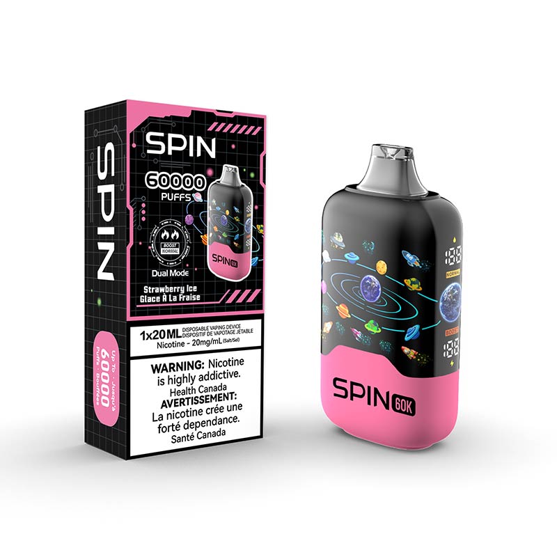 Spin 60K Disposable - Strawberry Ice - Bay Vape
