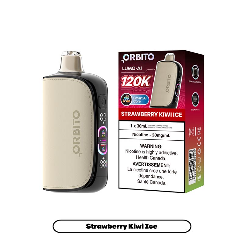 ORBITO Lumo-AI 120K Disposable - Strawberry Kiwi Ice - Bay Vape