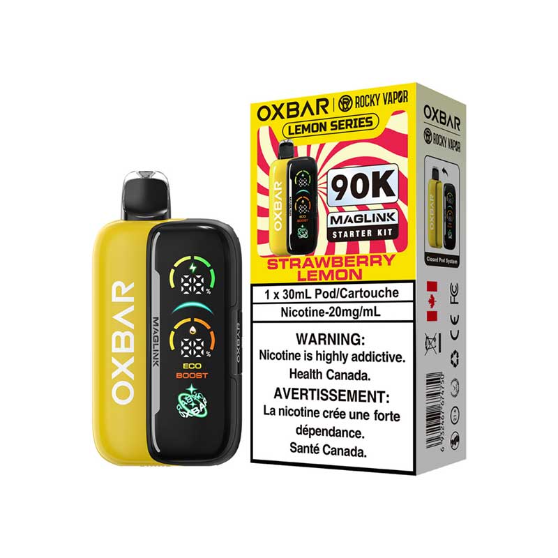 Oxbar Maglink Starter Kit - Lemon Series - Strawberry Lemon (ON)