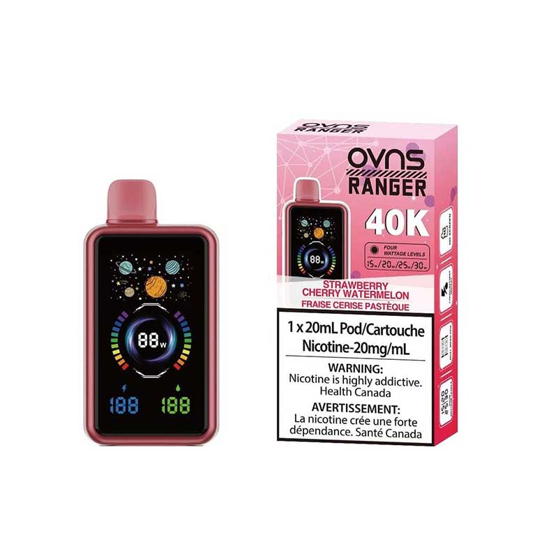 OVNS Ranger 40K Disposable - Strawberry Cherry Watermelon - Bay Vape