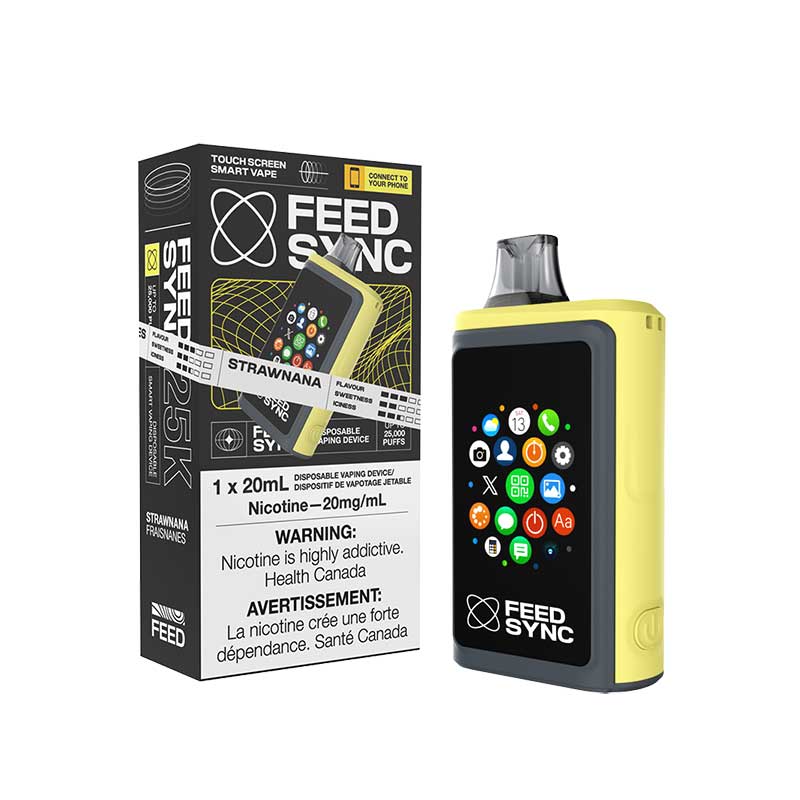 FEED Sync 25K Disposable - Strawnana - Bay Vape Canada