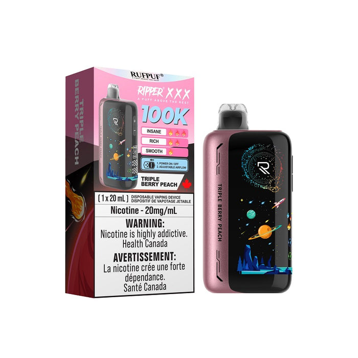 Ripper XXX 100K Disposable - Triple Berry Peach (ON)