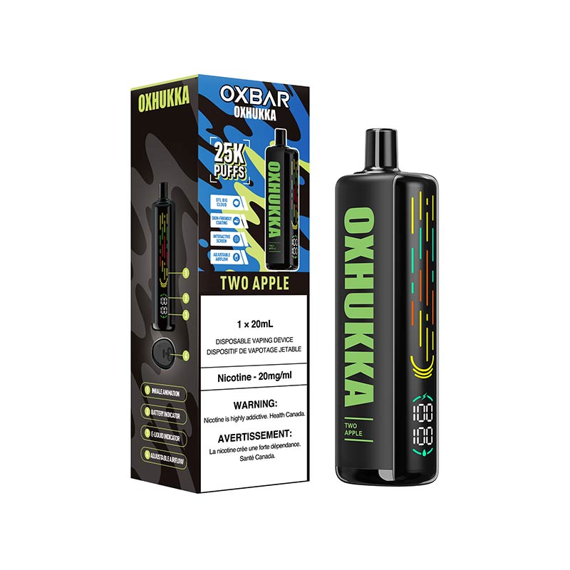 OXBAR Oxhukka 25K Disposable - Two Apple (ON) - Bay Vape