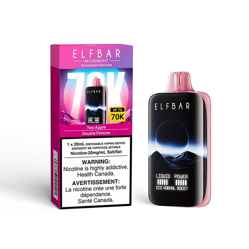 ELF Bar MoonNight 70K Disposable - Two Apple - Bay Vape