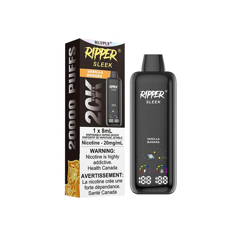 Ripper Sleek 20K Disposable - Vanilla Banana - Bay Vape