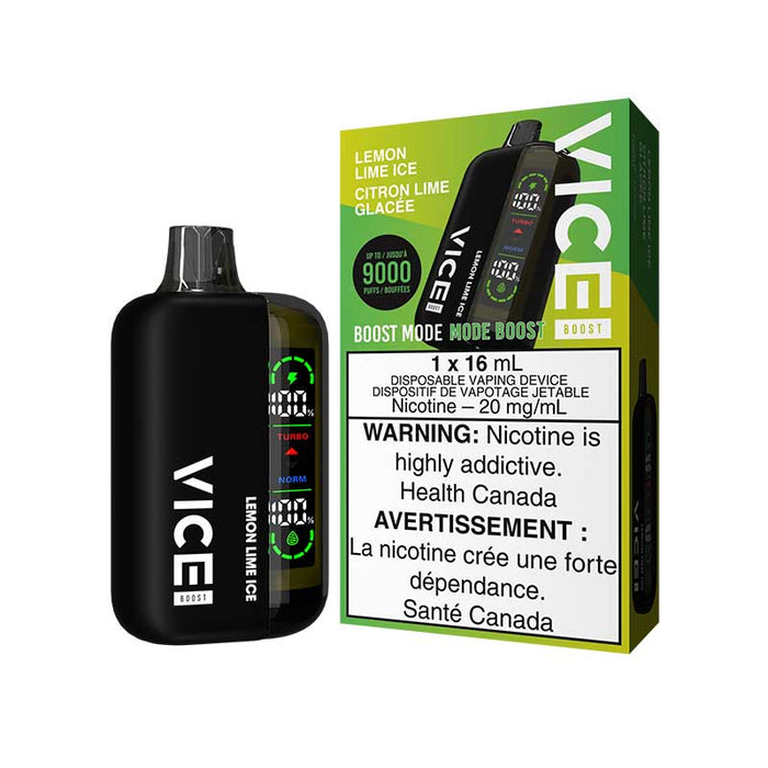 VICE BOOST 9000 Disposable - Lemon Lime Ice | Bay Vape VICE BOOST 9000 Disposable - Lemon Lime Ice | Bay Vape
