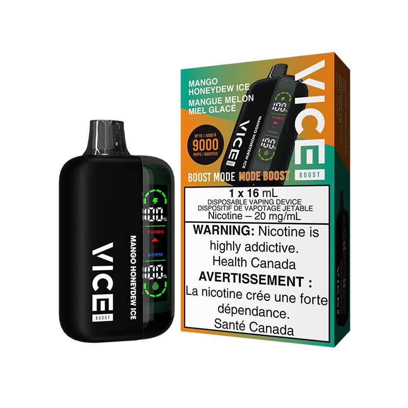 VICE BOOST 9000 Disposable - Mango Honeydew Ice - Bay Vape Canada