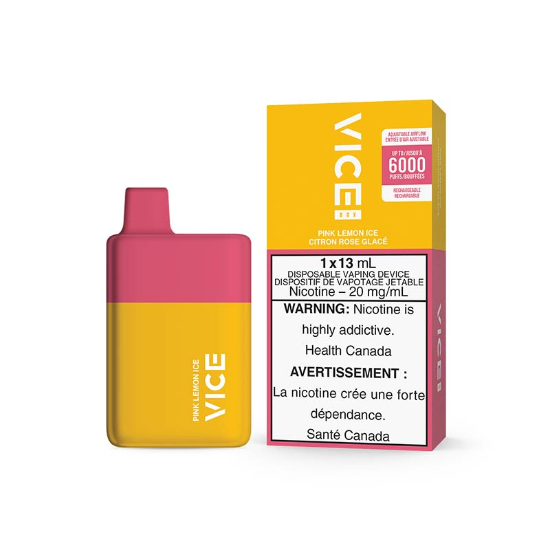 VICE BOX 6000 Puffs Jetable - Glace Citron Rose