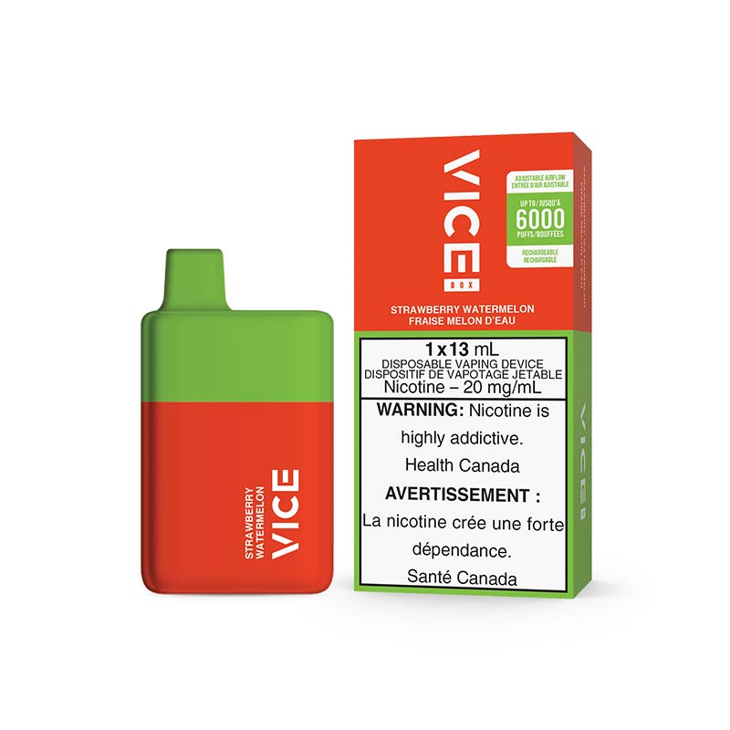 VICE BOX 6000 Puffs Disposable - Strawberry Watermelon - Bay Vape Canada