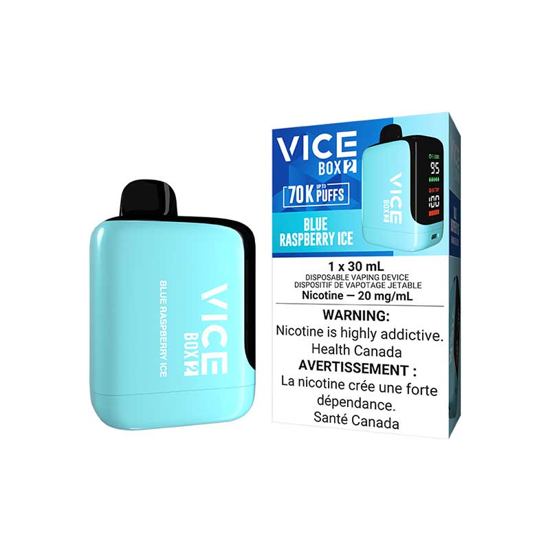 VICE BOX 2 Disposable - Blue Raspberry Ice (AB) - Bay Vape