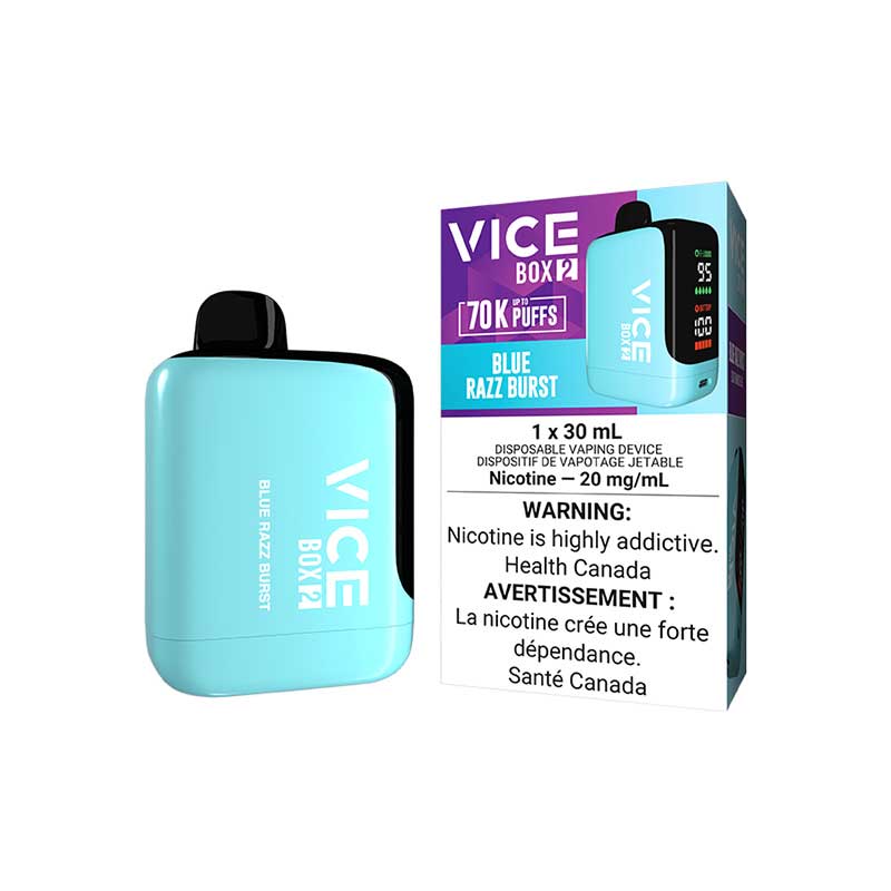 VICE BOX 2 Disposable - Blue Razz Burst (ON) - Bay Vape