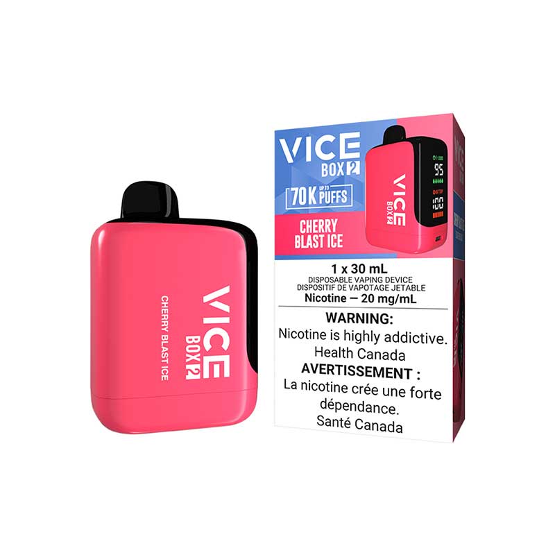 VICE BOX 2 Disposable - Cherry Blast Ice (ON) - Bay Vape