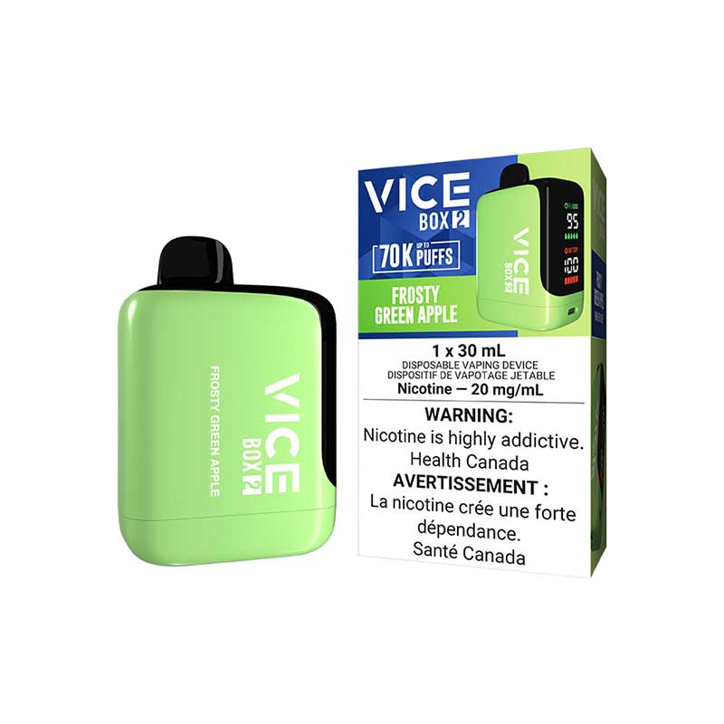 VICE BOX 2 Disposable - Frosty Green Apple (ON) - Bay Vape