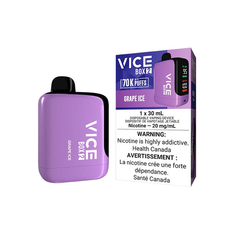 VICE BOX 2 Disposable - Grape Ice (AB) - Bay Vape