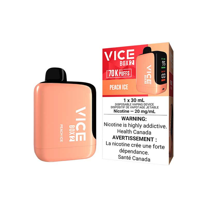 VICE BOX 2 Disposable - Peach Ice (AB) - Bay Vape