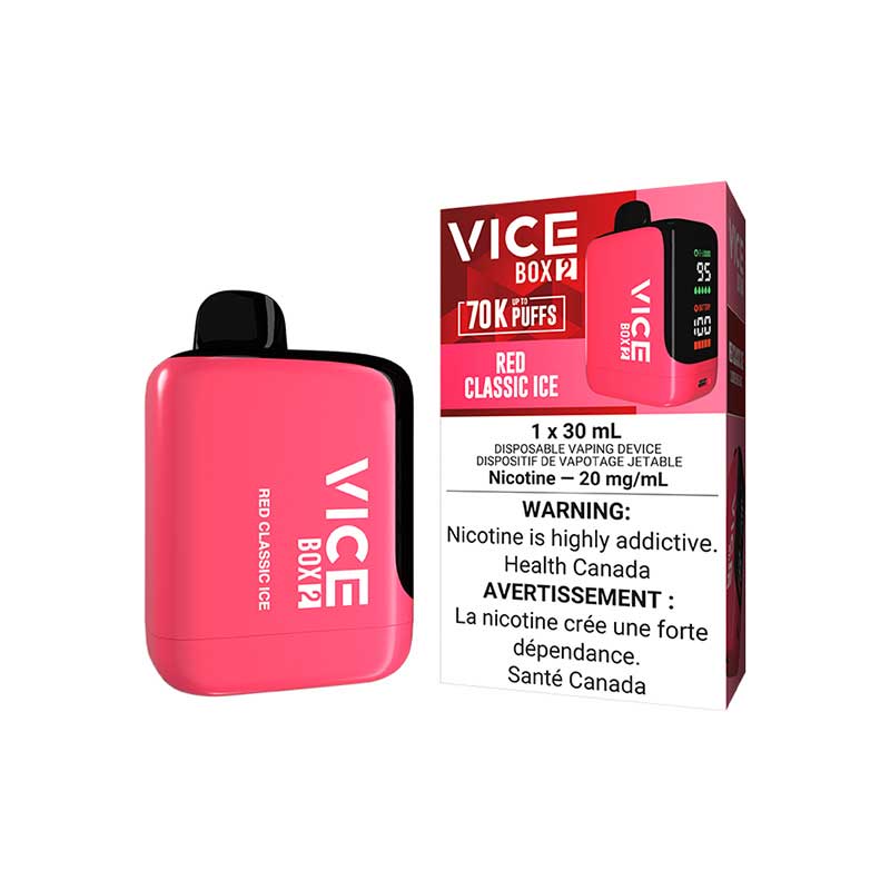 VICE BOX 2 Disposable - Red Classic Ice (ON) - Bay Vape