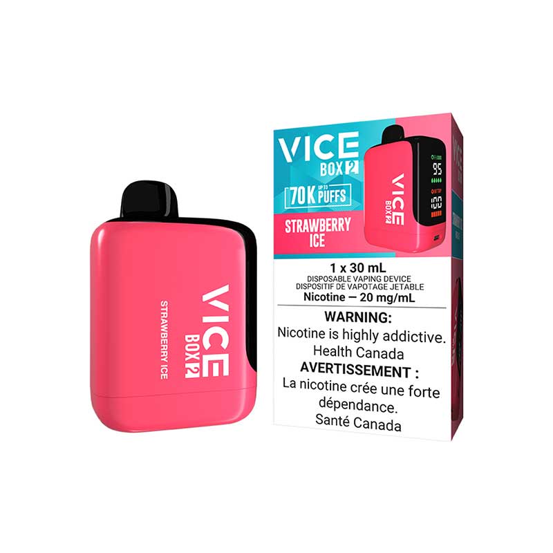 VICE BOX 2 Disposable - Strawberry Ice (AB) - Bay Vape