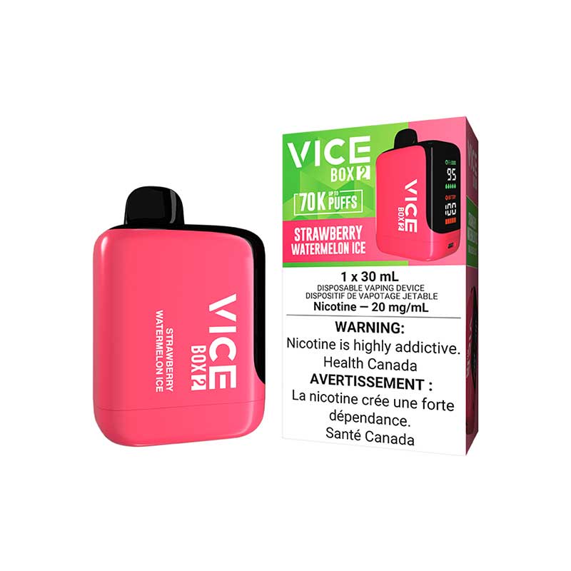 VICE BOX 2 Disposable - Strawberry Watermelon Ice (AB) - Bay Vape