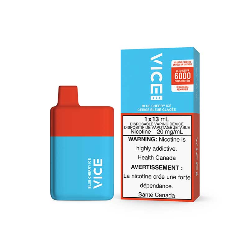 VICE BOX 6000 Puffs Disposable - Blue Cherry Ice - Bay Vape Canada