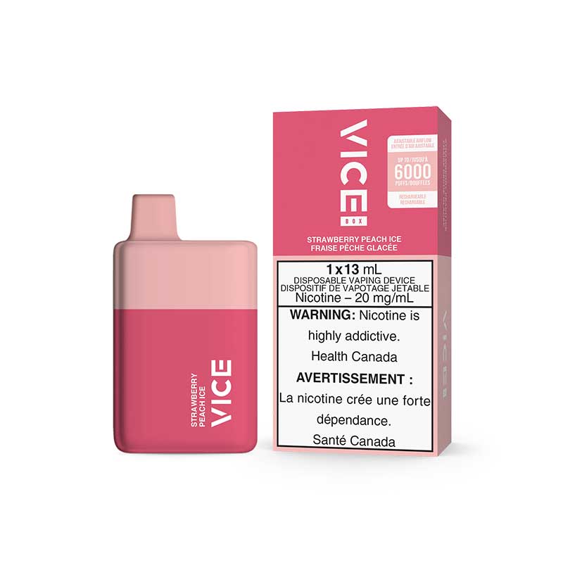 VICE BOX 6000 Puffs Jetable - Glace Fraise Pêche