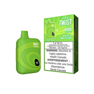 VICE TWIST 8000 jetable - Glace à la pomme verte