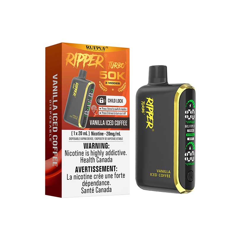 Ripper Turbo 3 50K Disposable - Vanilla Iced Coffee - Bay Vape Canada