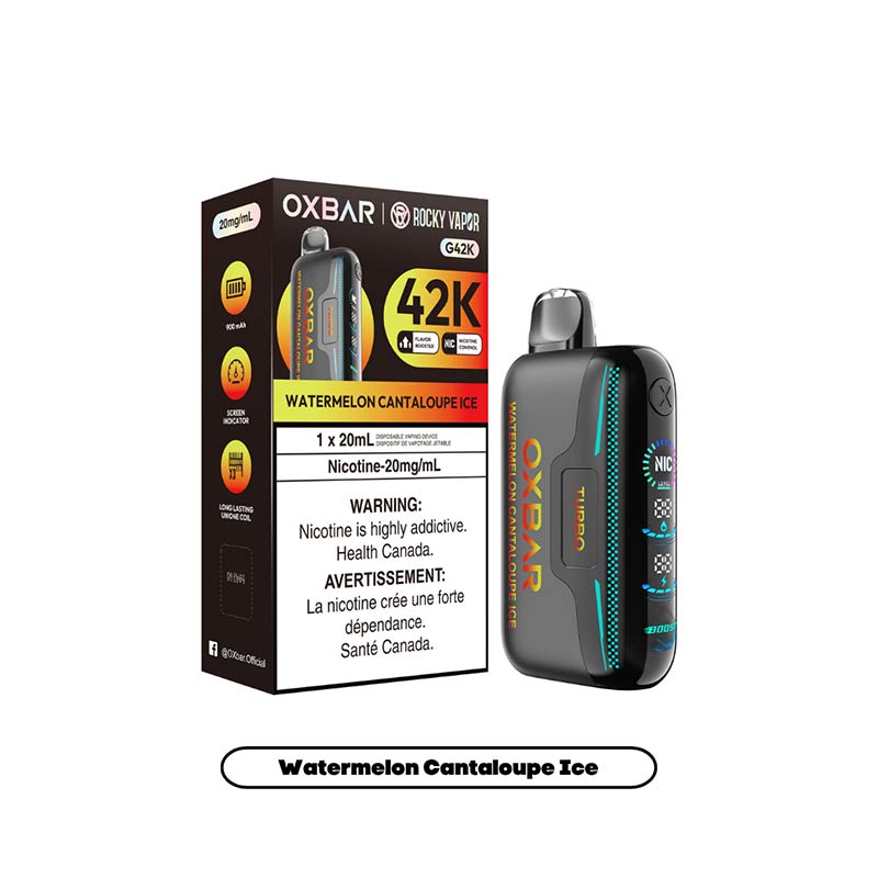 OXBAR G42K Disposable - Watermelon Cantaloupe Ice (ON) - Bay Vape