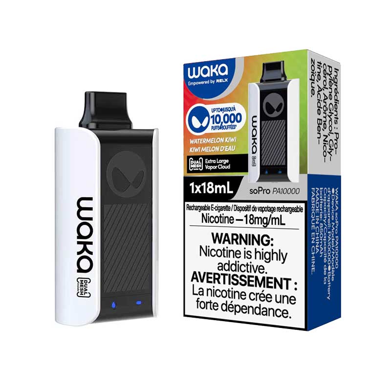 WAKA SoPro PA10000 Disposable Vape - Watermelon Kiwi - Bay Vape Canada