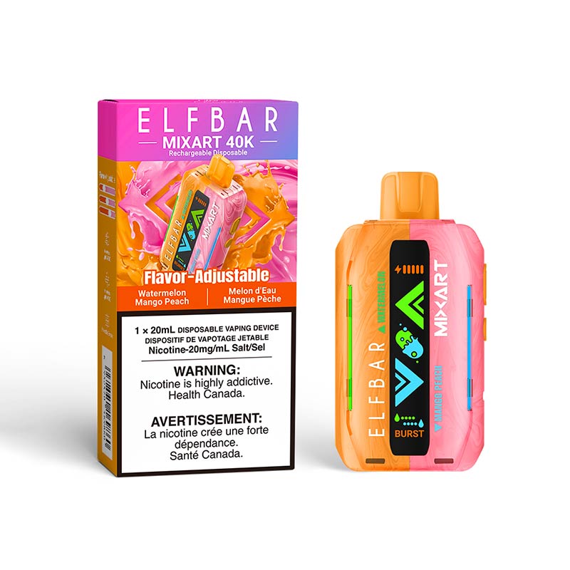 ELF Bar MixArt 40K Disposable - Watermelon Mango Peach (ON)