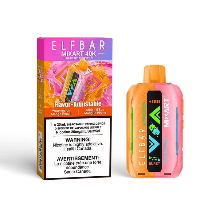 ELF Bar MixArt 40K Disposable - Watermelon Mango Peach (ON)