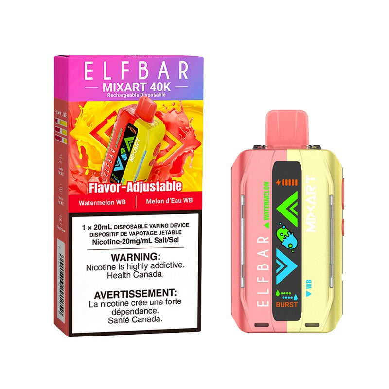 ELF Bar MixArt 40K Disposable - Watermelon WB - Bay Vape