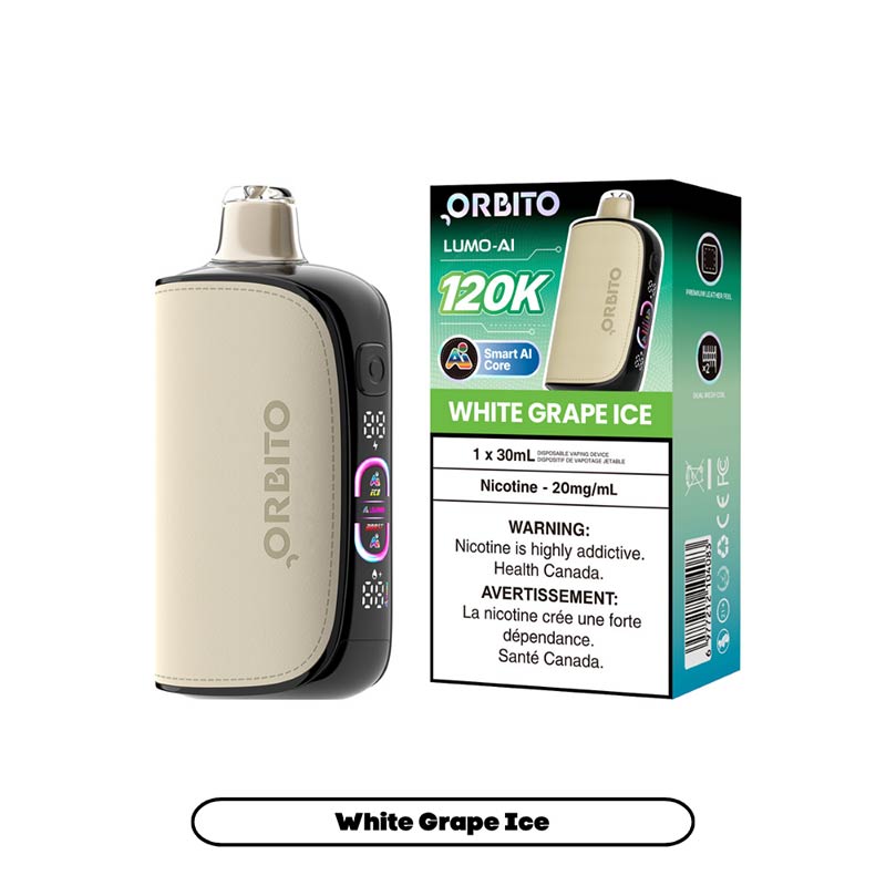 ORBITO Lumo-AI 120K Disposable - White Grape Ice