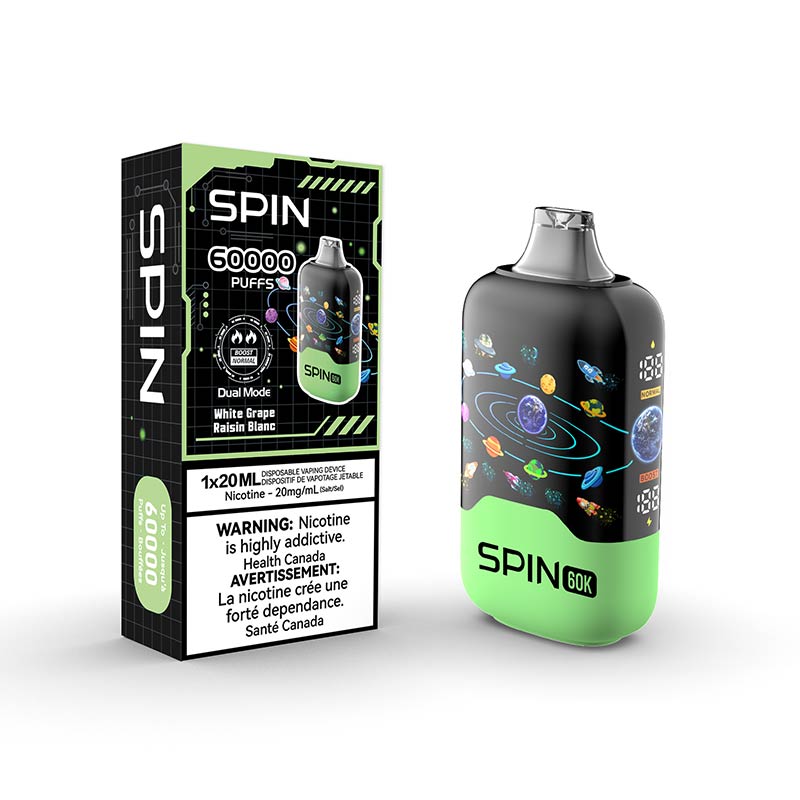 Spin 60K Disposable - White Grape (ON) - Bay Vape