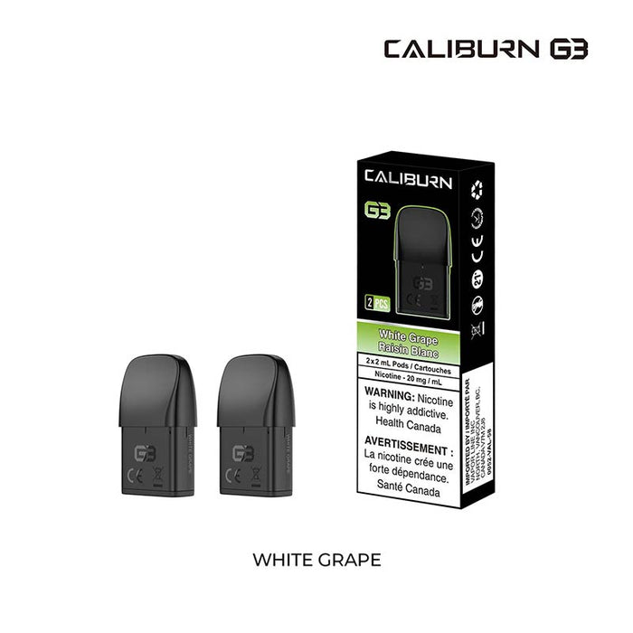 Caliburn G3 Pre-filled Pod - White Grape (ON)