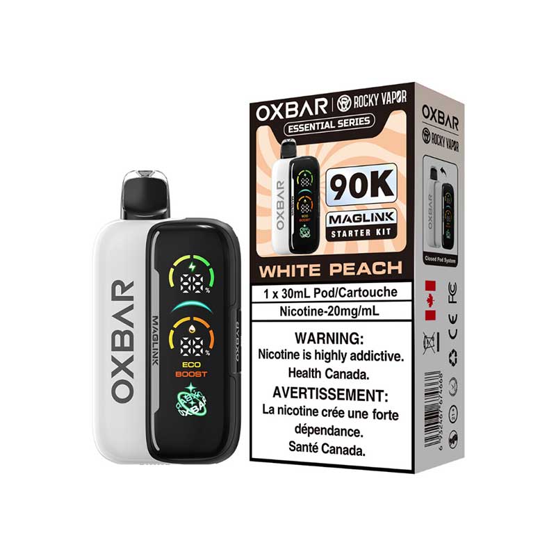 Oxbar Maglink Starter Kit - Essential Series - White Peach