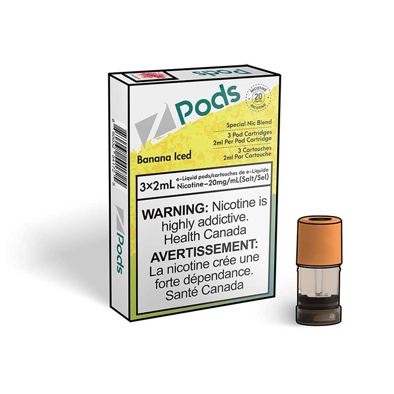 Z Pods - S Compatible - Banana Iced - Bay Vape Canada