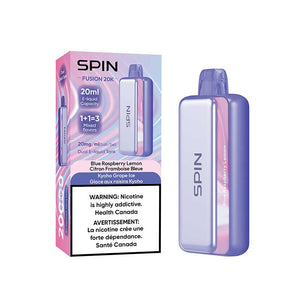 Spin Fusion 20K Disposable - Blue Raspberry Lemon and Kyoho Grape Ice