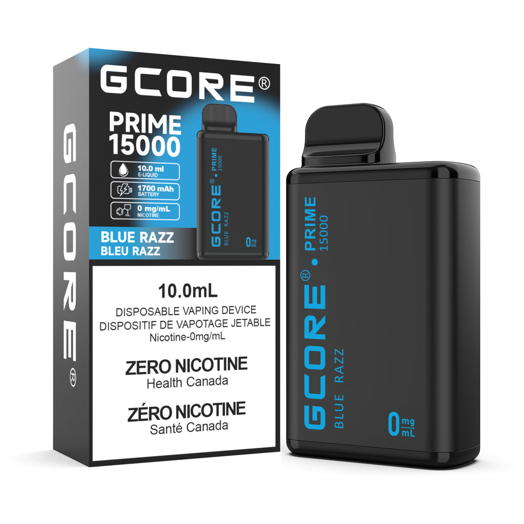 Gcore Prime 15K 0mg/mL Disposable - Blue Razz (ON)