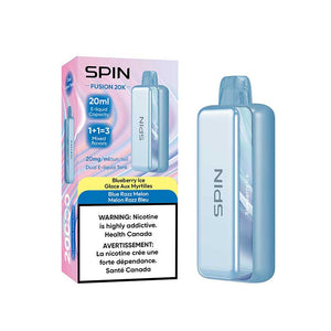 Spin Fusion 20K Disposable - Blueberry Ice and Blue Razz Melon