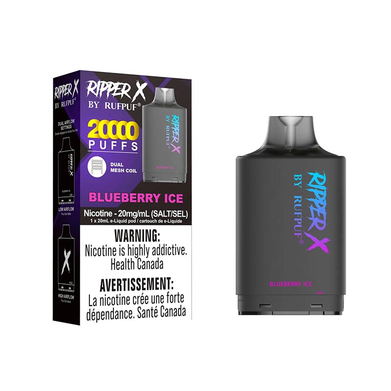 Ripper X Rufpuf Ripper X Compatible Pod 20K - Blueberry Ice | Bay Vape