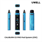 Uwell Caliburn G3 Pro 35W Pod Kit [CRC] - Bay Vape Canada